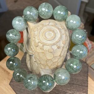 Green Rutilated Quartz 14mm